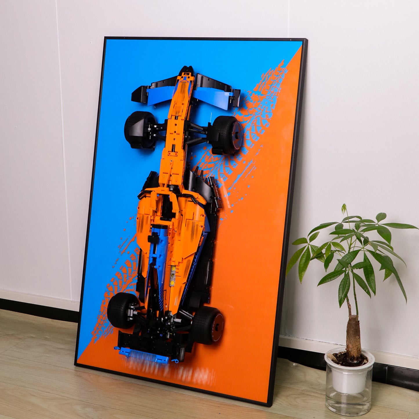 Display Wall Mount for Lego 42141 Technic McLaren F1 Car (Lego Set Not Included)