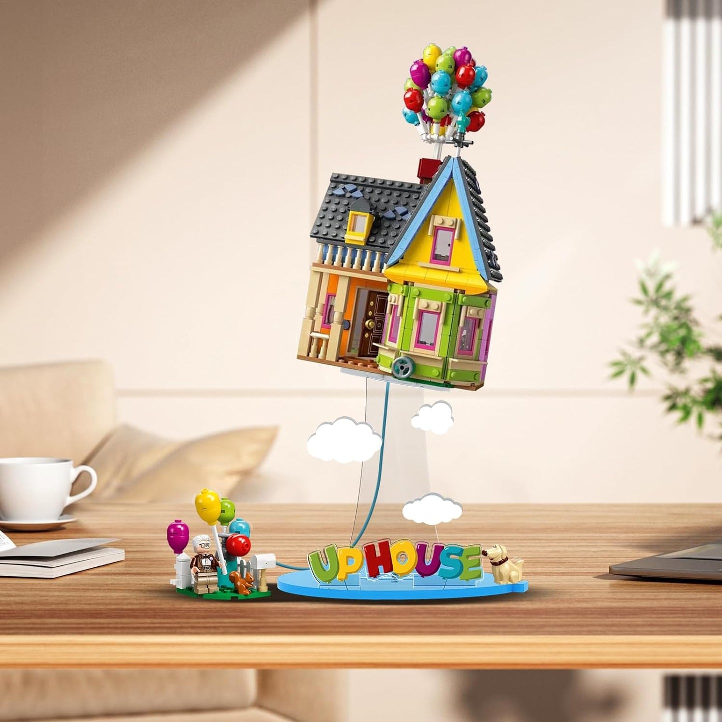 Nookbricks Acrylic Display Stand for Lego Up House Building Toy Set, Display Bracket Compatible with Lego 43217