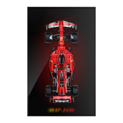 Acrylic Display Wall Mount for Lego Technic 42207 Ferrari SF-24 F1 Car (Lego Set Not Included)